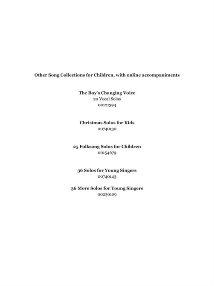 Art Songs for Children Voice Solo scores gallery preview page 2