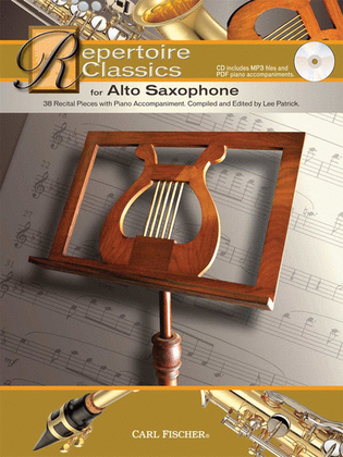 Book cover for Repertoire Classics for Alto Saxophone