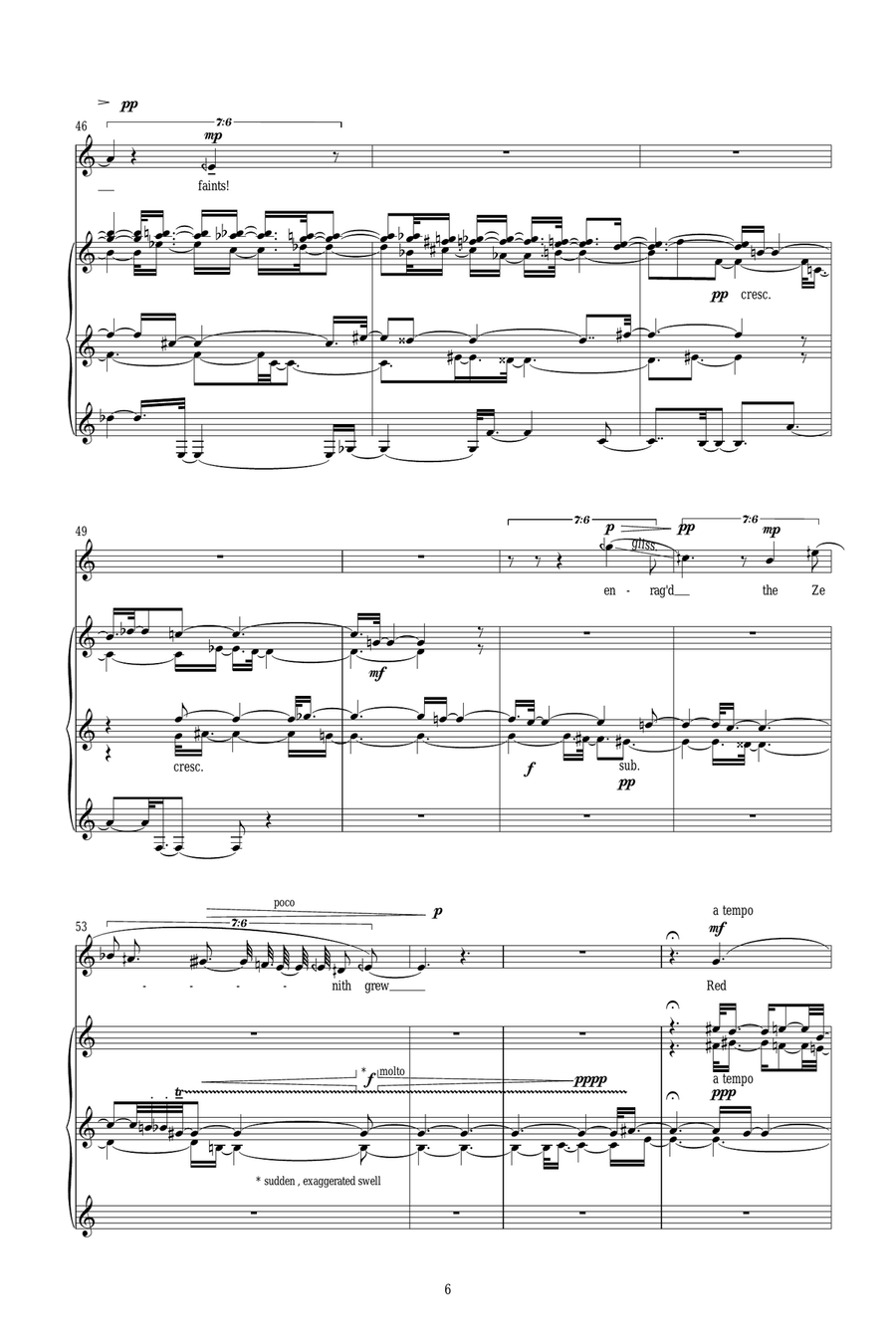 Upon the cloudy night Upon the cloudy night Piano, Vocal scores gallery preview page 6
