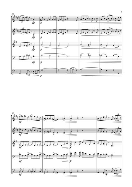 Turkey in the Straw - a Jazz Arrangement - for Brass Quartet image number null