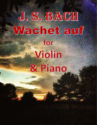 Book cover for Bach: Wachet auf for Violin & Piano