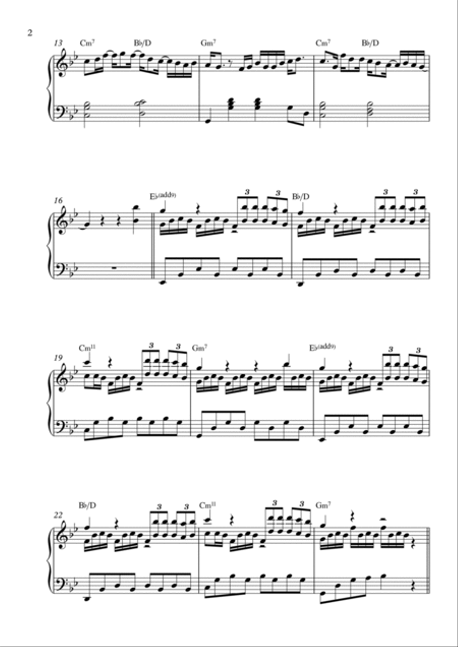 Heartbeat Heartbeat Piano Solo scores gallery preview page 2