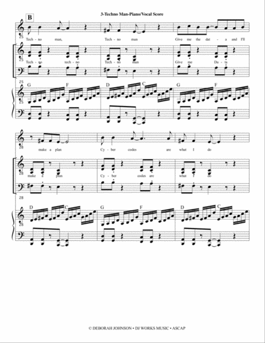 Techno Man - STILTZ the Musical Choir scores gallery preview page 5