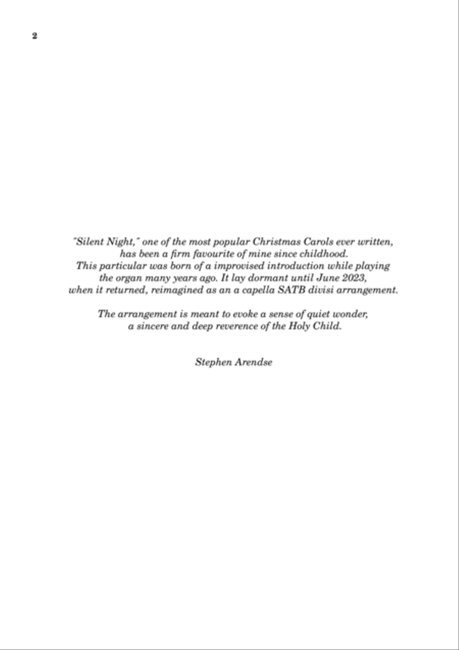 Silent Night Divisi scores gallery preview page 2