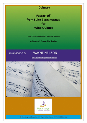 Book cover for "Passapied" for Wind Quintet