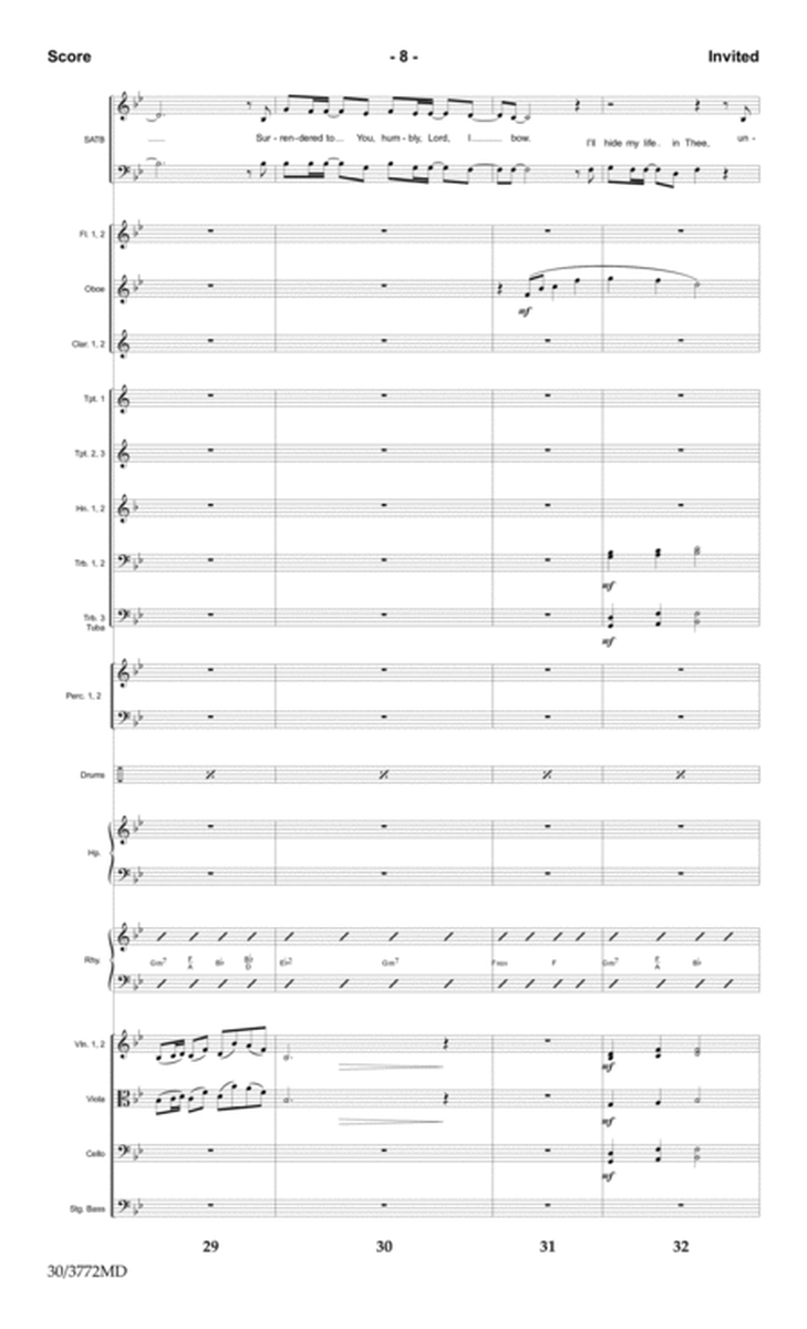 Invited - Orchestral Score and CD with Printable Parts