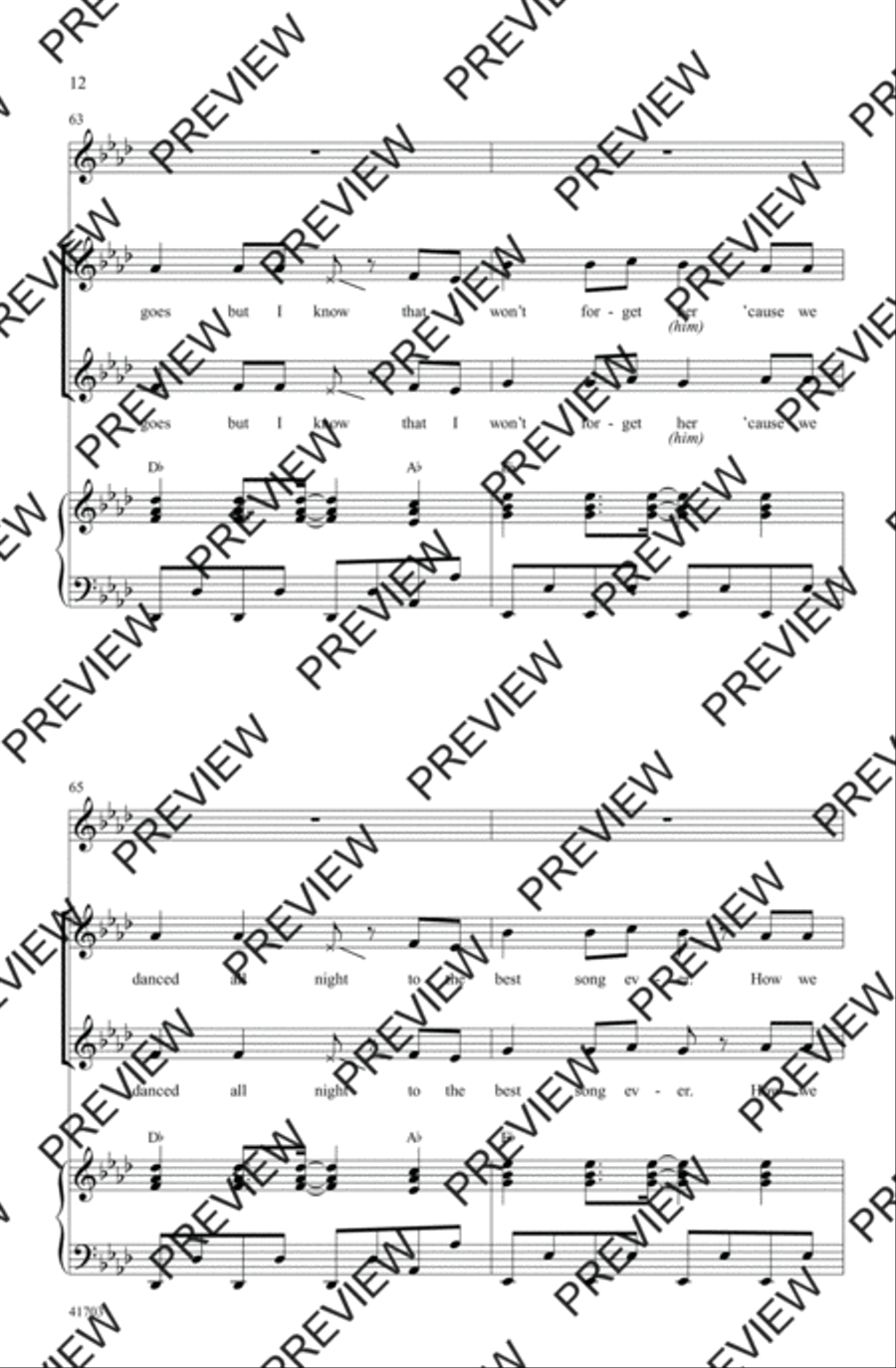 Best Song Ever Best Song Ever 2-Part scores gallery preview page 12