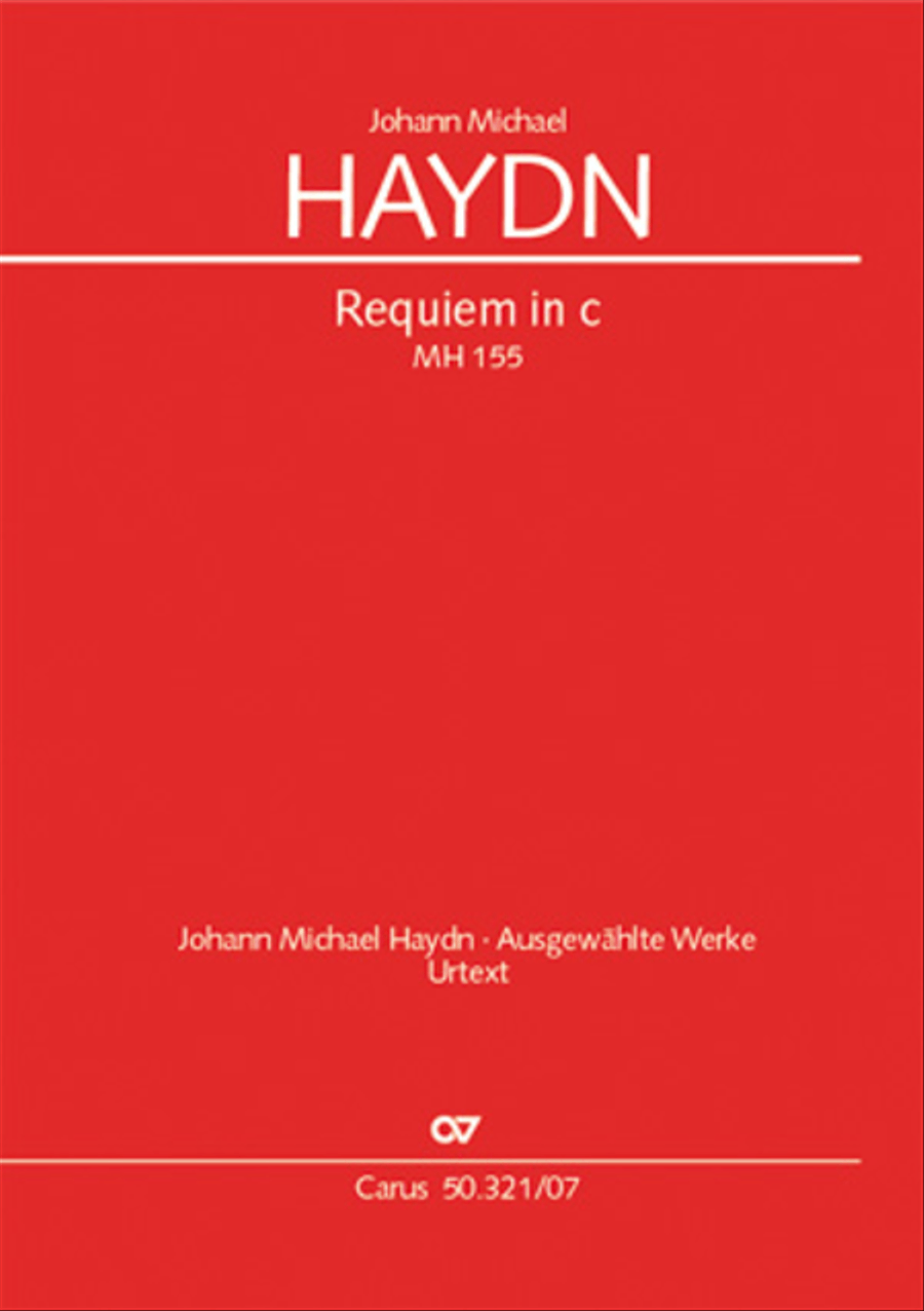 Requiem in C minor 4-Part scores gallery preview page 1