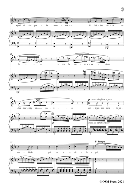 Donizetti-Regnava nel silenzio,in D Major,from Lucia di Lammermoor,for Voice and Piano