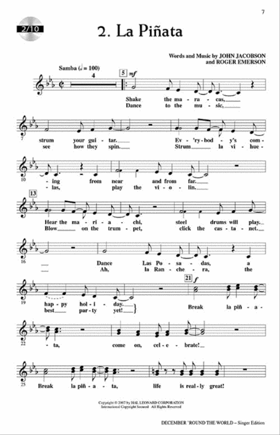 December 'Round the World Choir scores gallery preview page 5