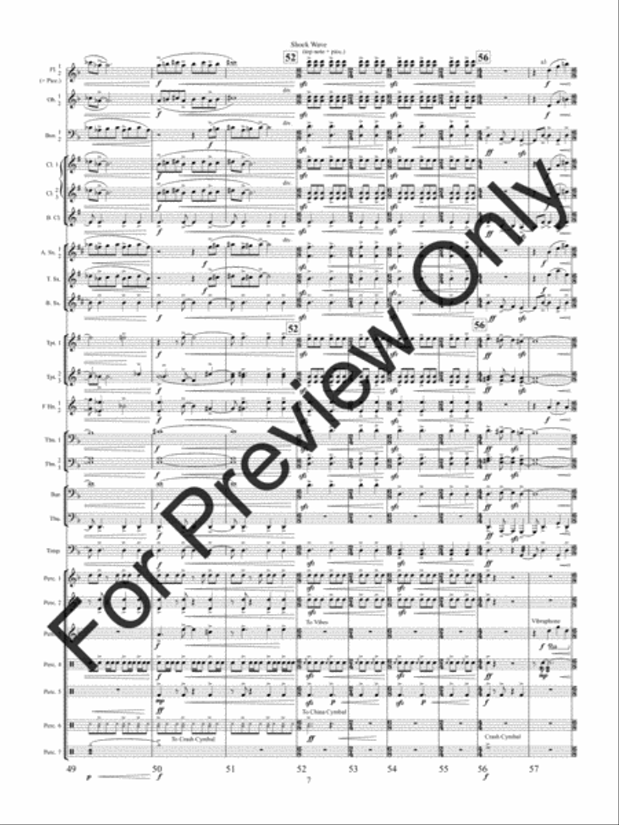 Shock Wave (Score) Concert Band scores gallery preview page 10