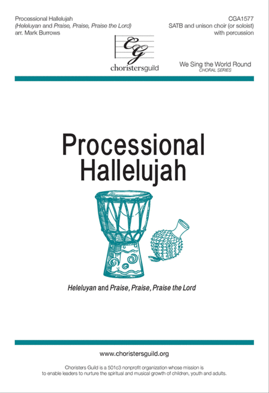 Processional Hallelujah (Heleluyan and Praise, Praise, Praise the Lor 4-Part scores gallery preview page 1