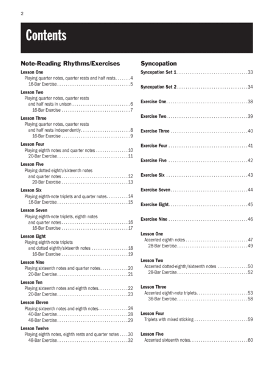 Progressive Steps to Syncopation for the Modern Drummer Snare Drum scores gallery preview page 2