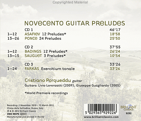 Novecento Guitar Preludes
