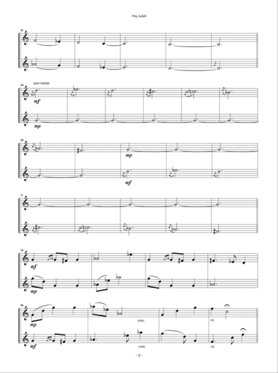 Ten Klezmer Duos, Volume 1 Clarinet Duet scores gallery preview page 8