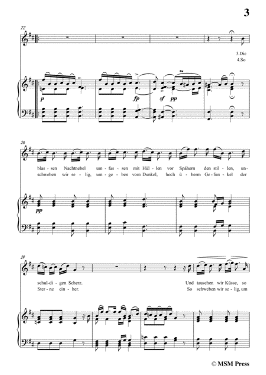 Schubert-Des Fischers Liebesglück,in b minor,D.933,for Voice and Piano Voice Solo scores gallery preview page 5