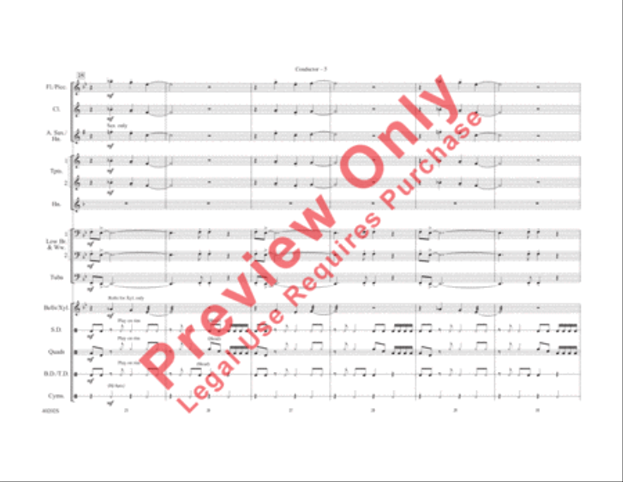 Ghostbusters Marching Band scores gallery preview page 6