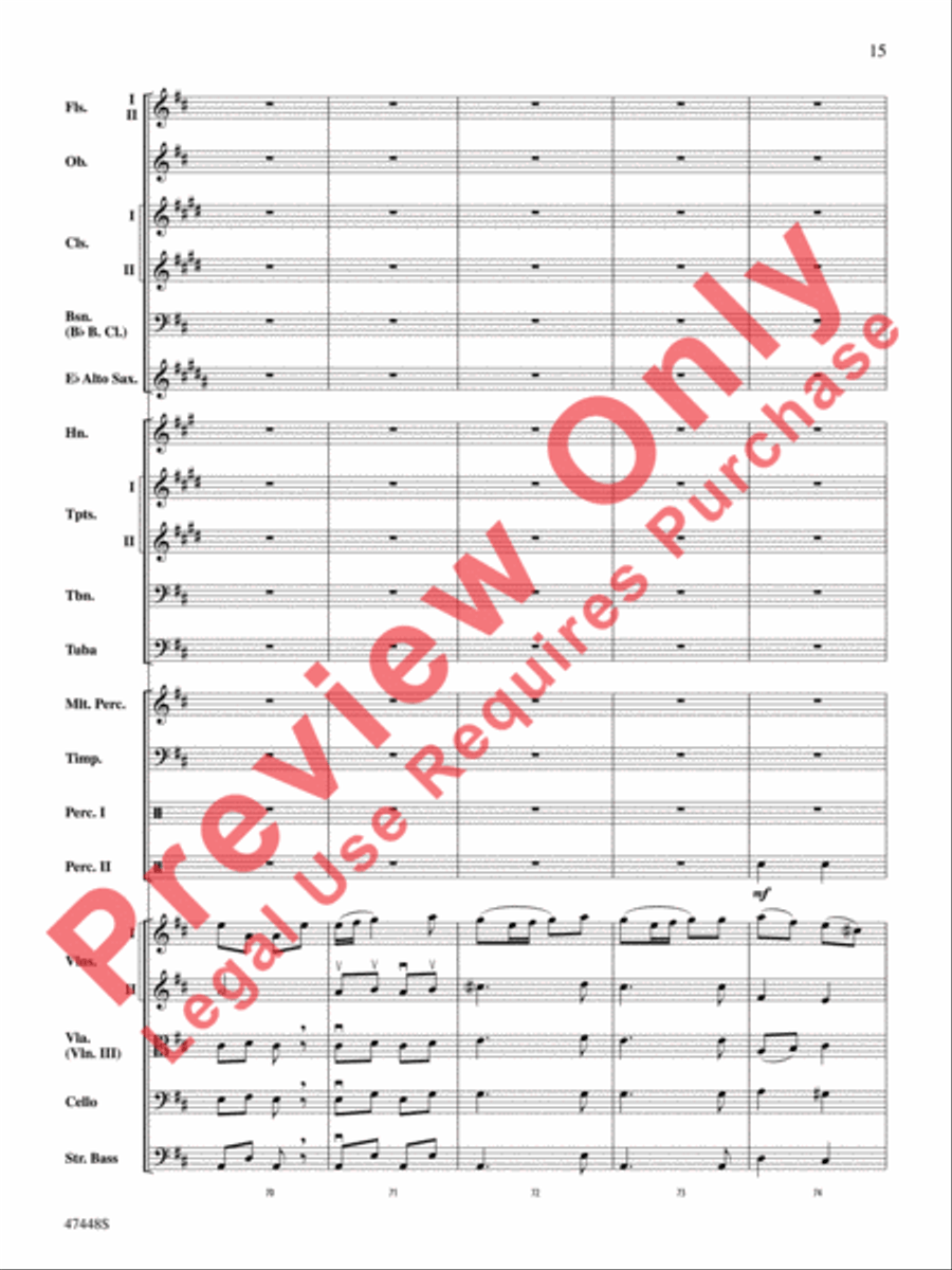 I'm Seventeen Come Sunday Full Orchestra scores gallery preview page 16