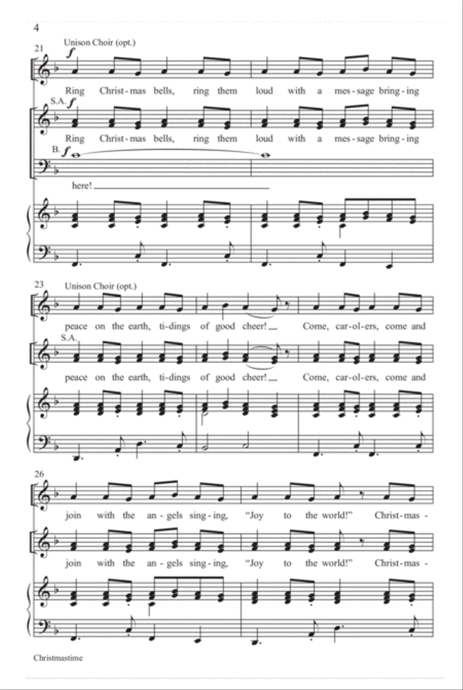 Christmastime Christmastime 3-Part scores gallery preview page 5