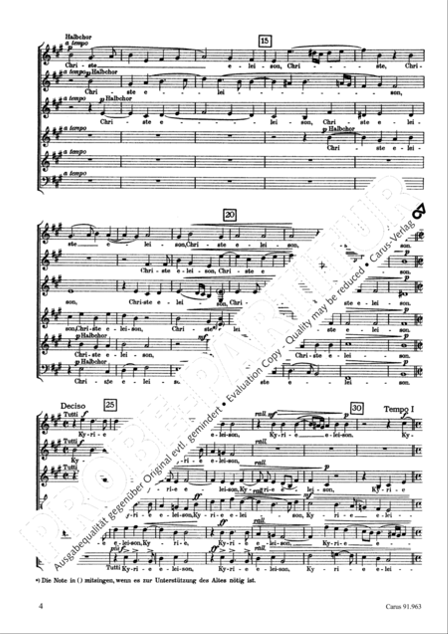 Missa Ecce nunc benedicite Choir scores gallery preview page 7