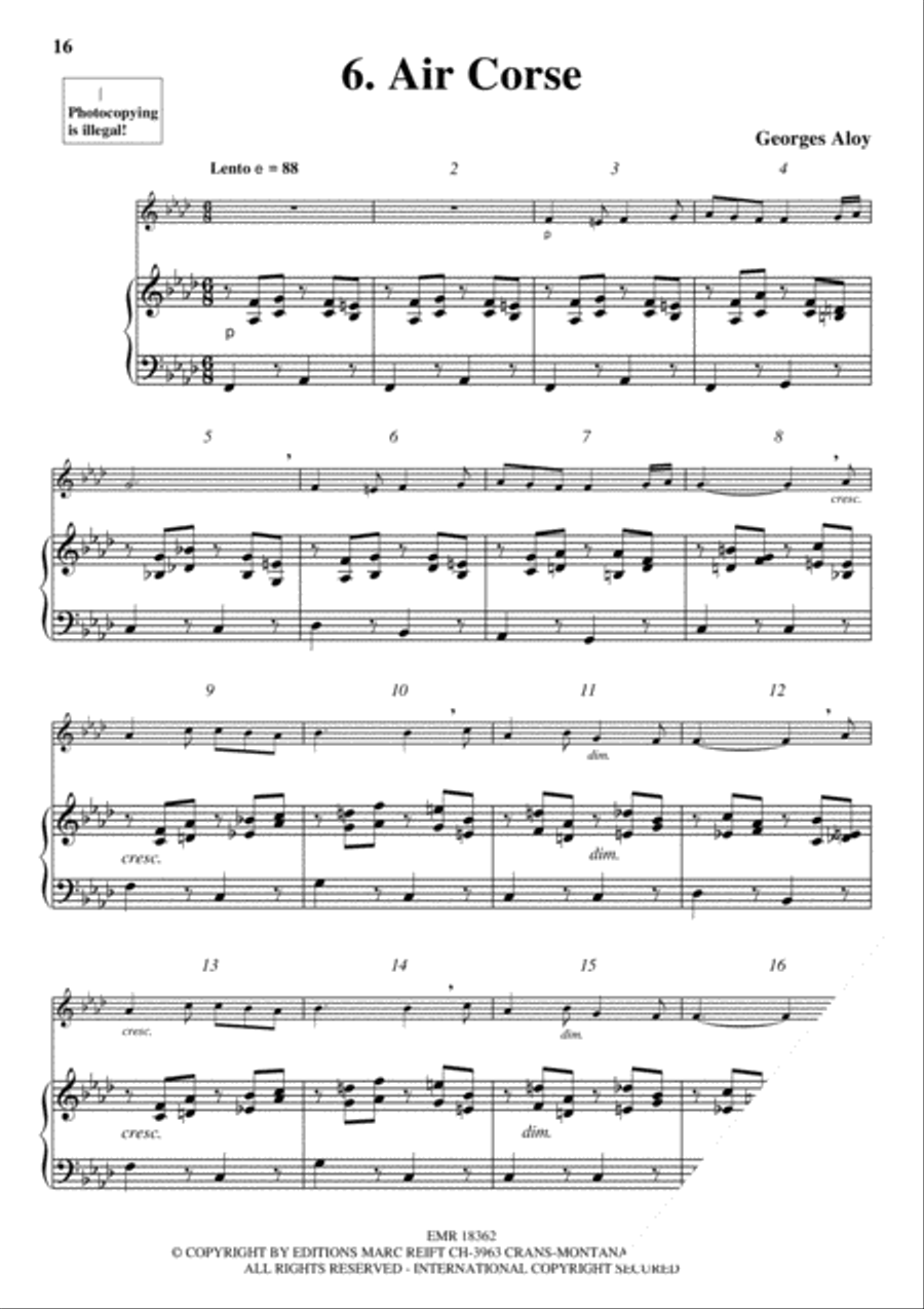 10 Preludes sur des airs anciens Violin Solo scores gallery preview page 8