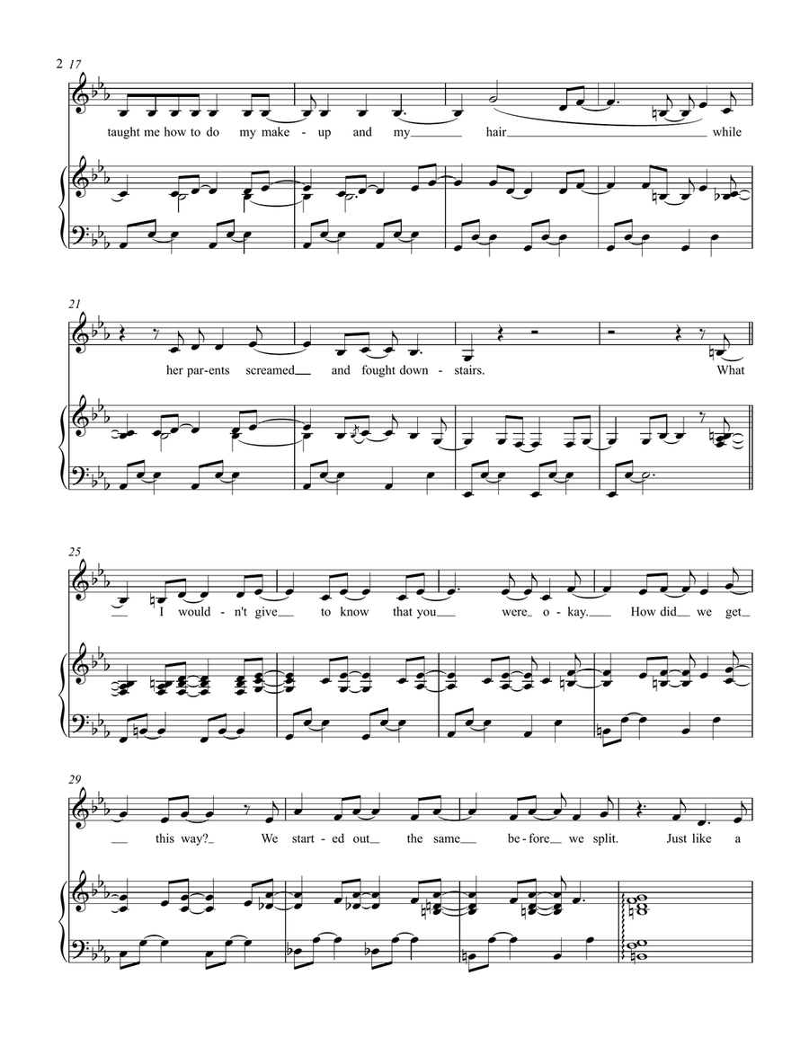 Wishbone Piano, Vocal scores gallery preview page 2