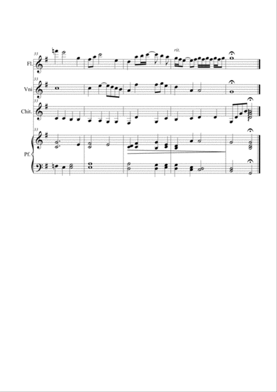 Aria sulla IV corda. Quartet Small Ensemble scores gallery preview page 5