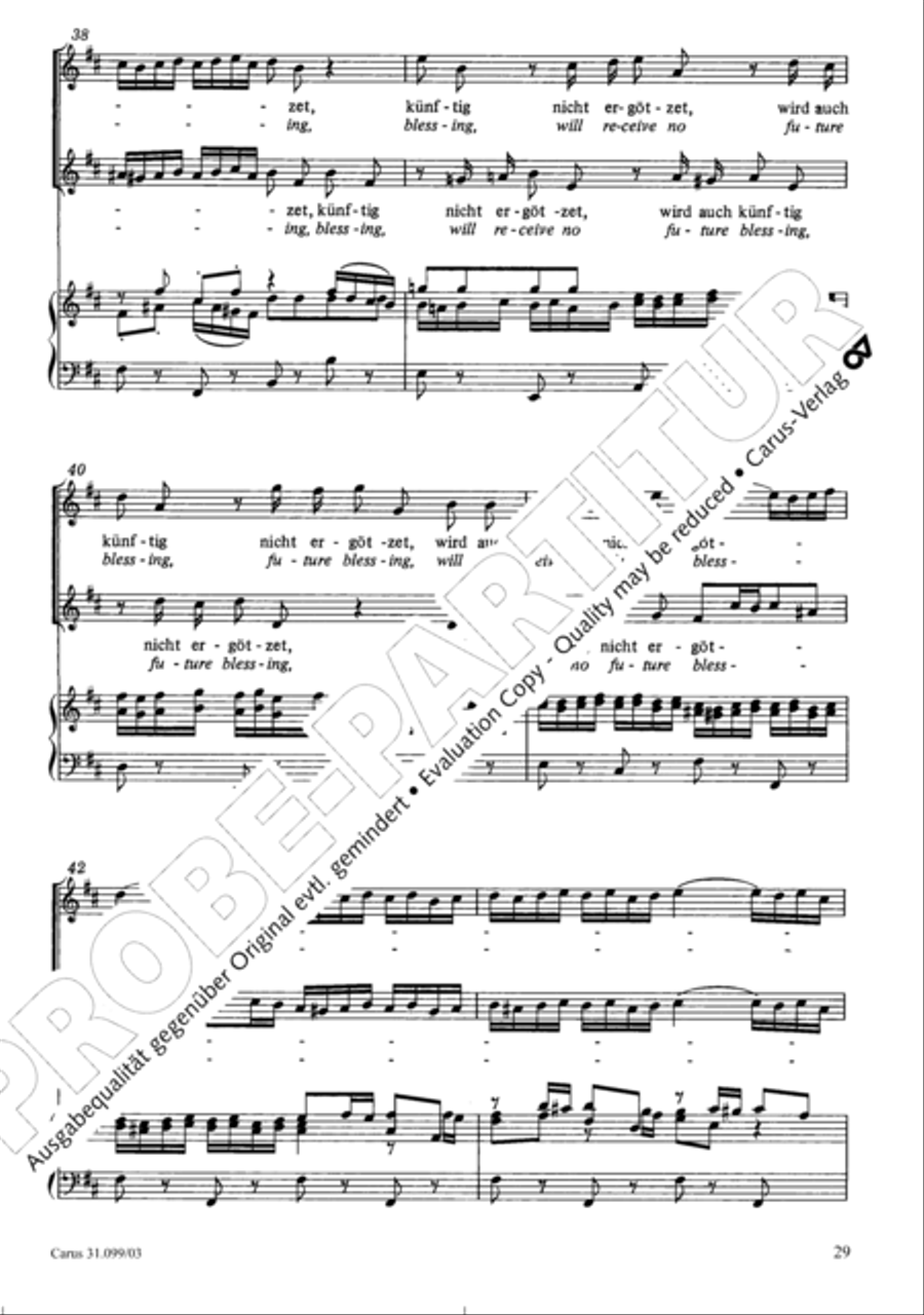 Whatever God ordains is right (Was Gott tut, das ist wohlgetan) 4-Part scores gallery preview page 30