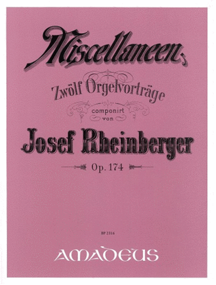 Book cover for 12 Miscellanies op. 174