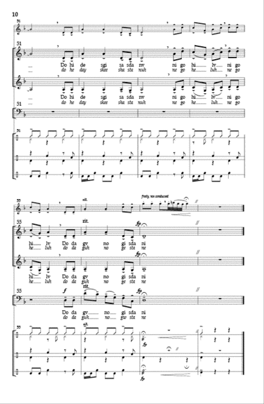 Guide Me As I Walk Along 3-Part scores gallery preview page 8