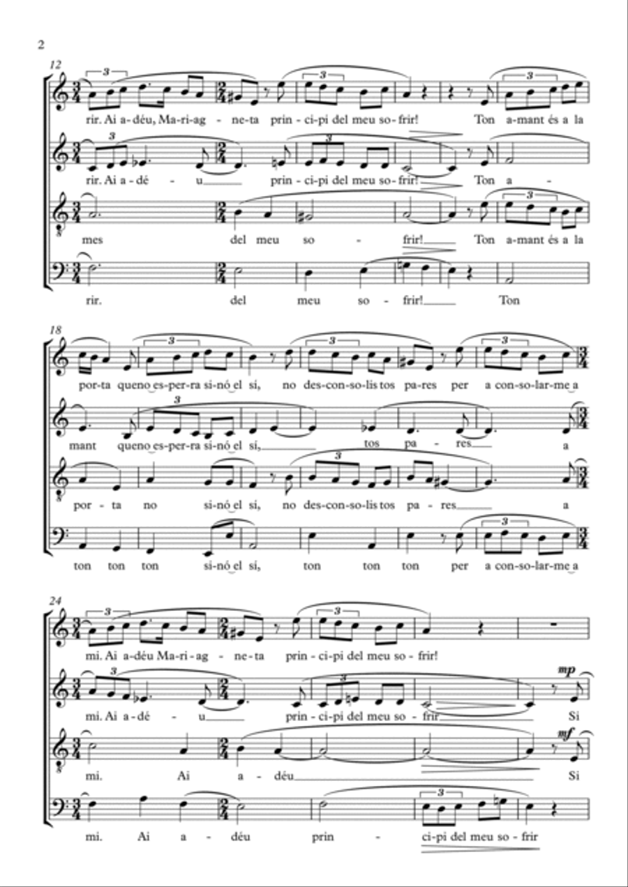 Mariagneta Choir scores gallery preview page 4