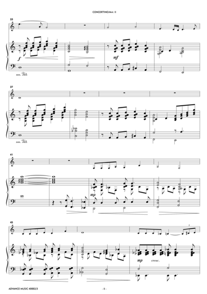 Concertino for Alto Saxophone, Strings & Winds