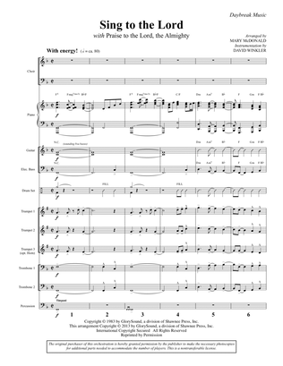 Sing To The Lord (with "Praise To The Lord, The Almighty") - Full Score