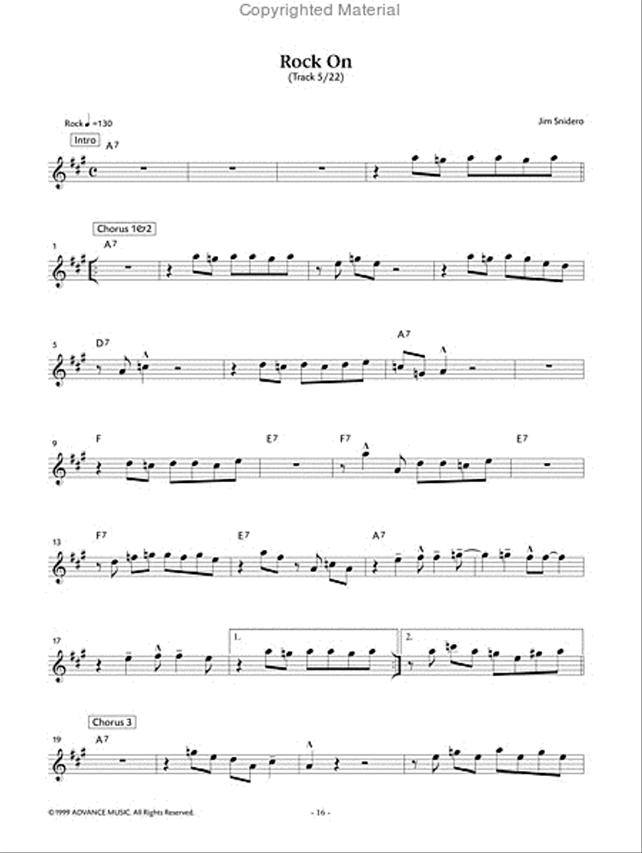 Easy Jazz Conception Alto Saxophone Alto Saxophone scores gallery preview page 6