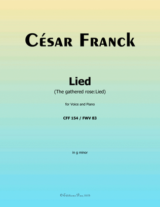 Lied, by César Franck, in g minor