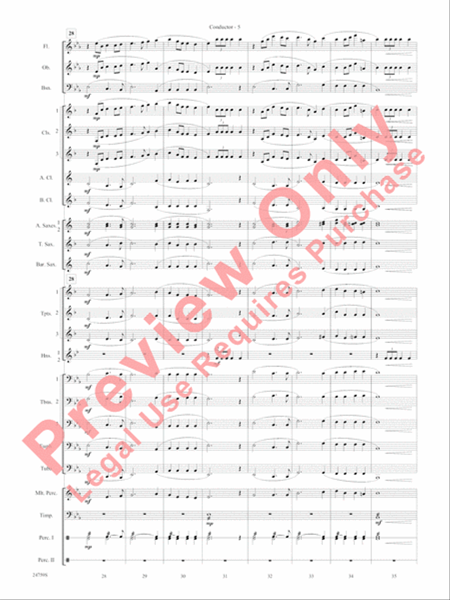A Nation's Prayer Concert Band scores gallery preview page 8