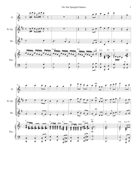 The Star Spangled Banner (French Horn solo and Piano) image number null