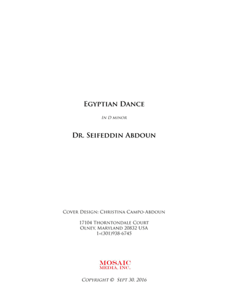 DANCE: Egyptian Dance in D minor image number null