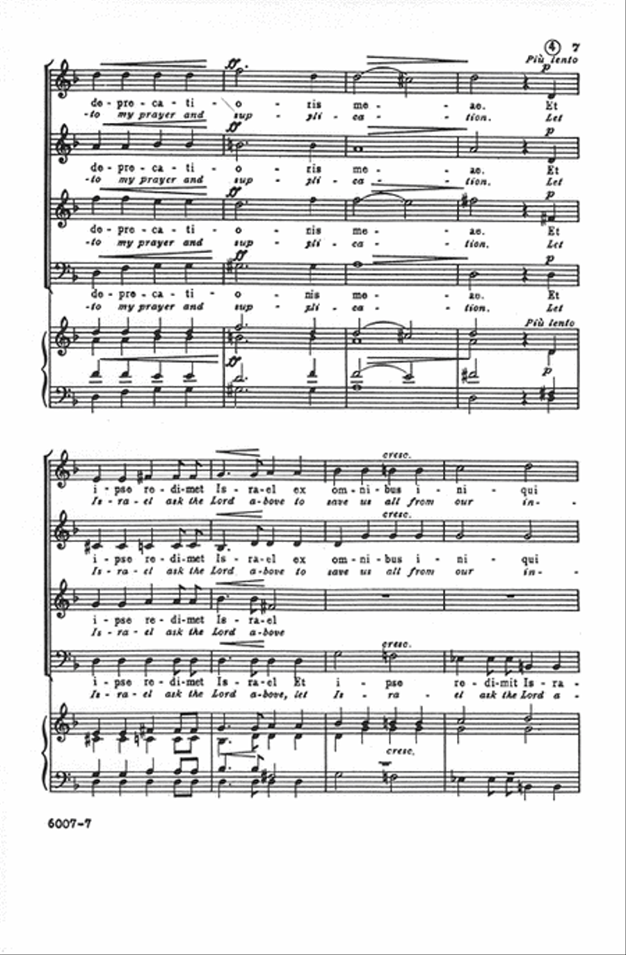 De Profundis (O, I Cry Unto Thee) 4-Part scores gallery preview page 7