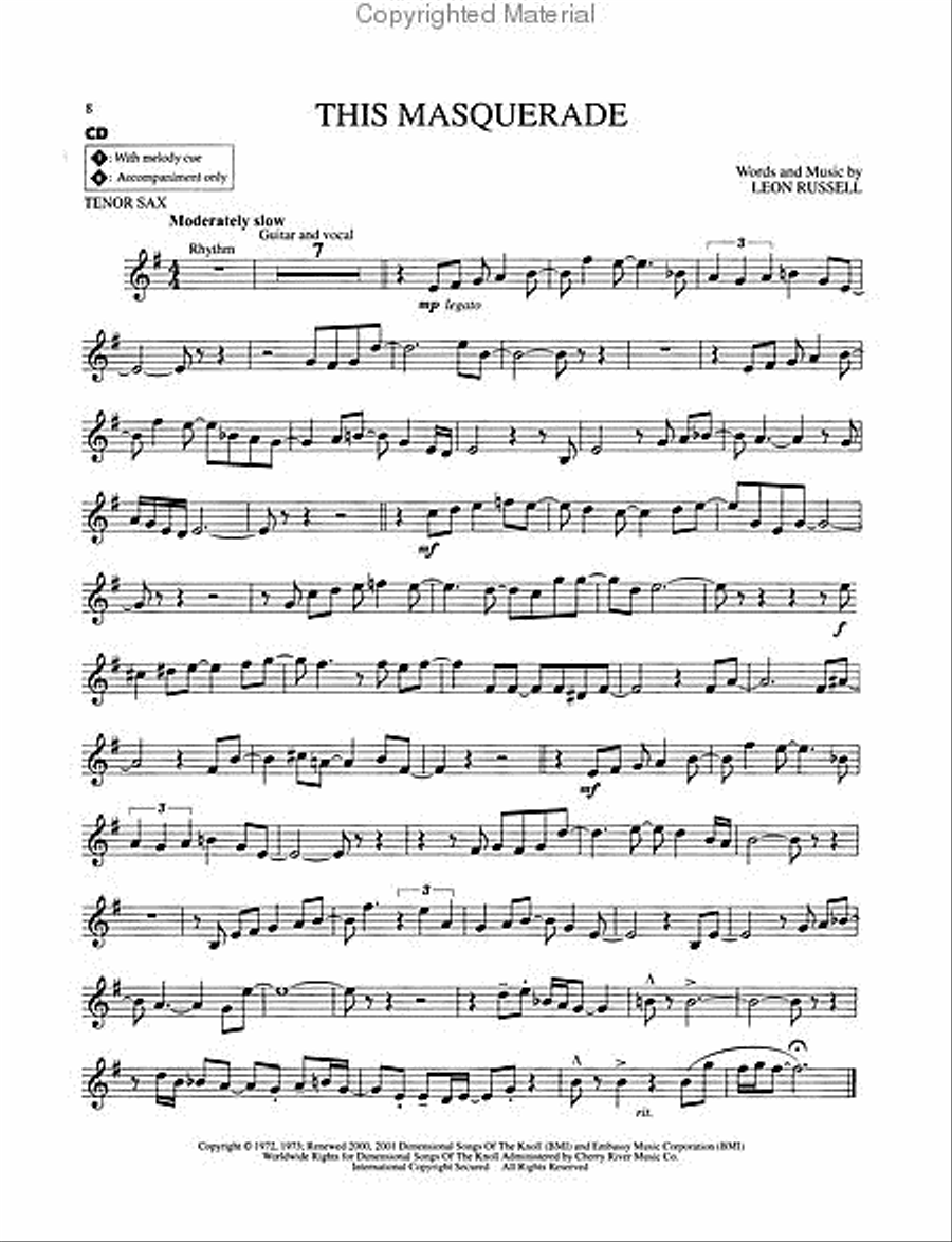 Smooth Jazz Tenor Saxophone scores gallery preview page 3