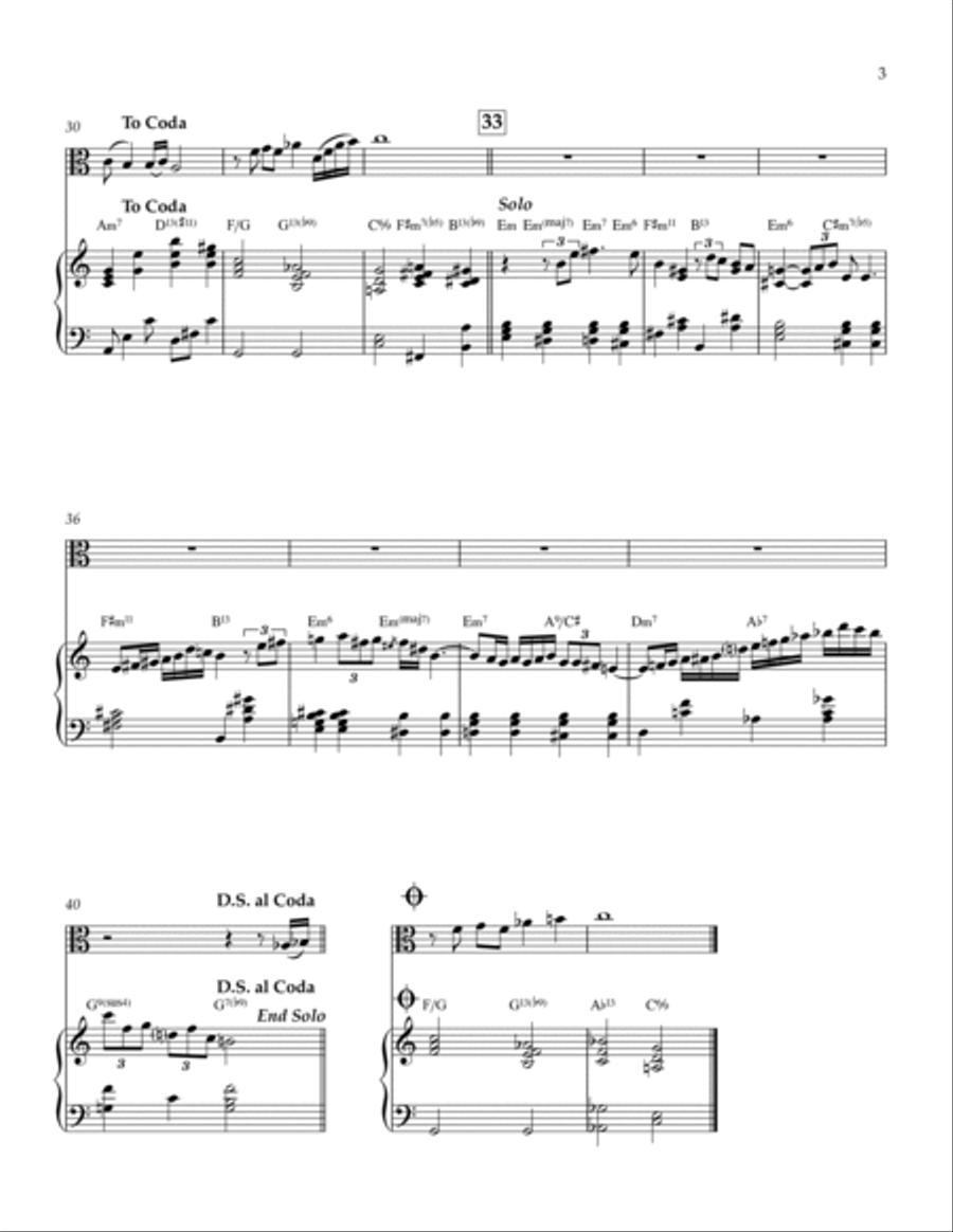 My One And Only Love Viola scores gallery preview page 3