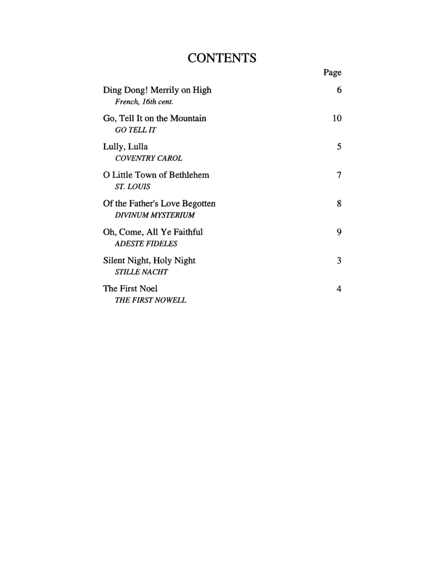 Christmas Music for Manuals, Set 2 Organ scores gallery preview page 1