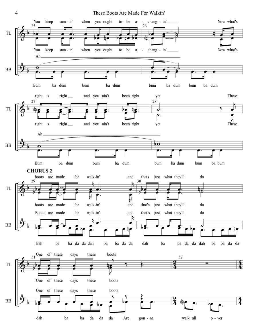 These Boots Are Made For Walkin' SSAA scores gallery preview page 4