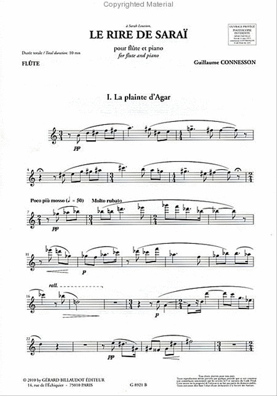 Le Rire de Sarai Flute Solo scores gallery preview page 2