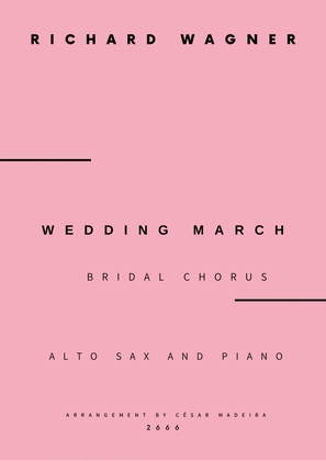 Wedding March (Bridal Chorus) - Alto Sax and Piano (Full Score and Parts)