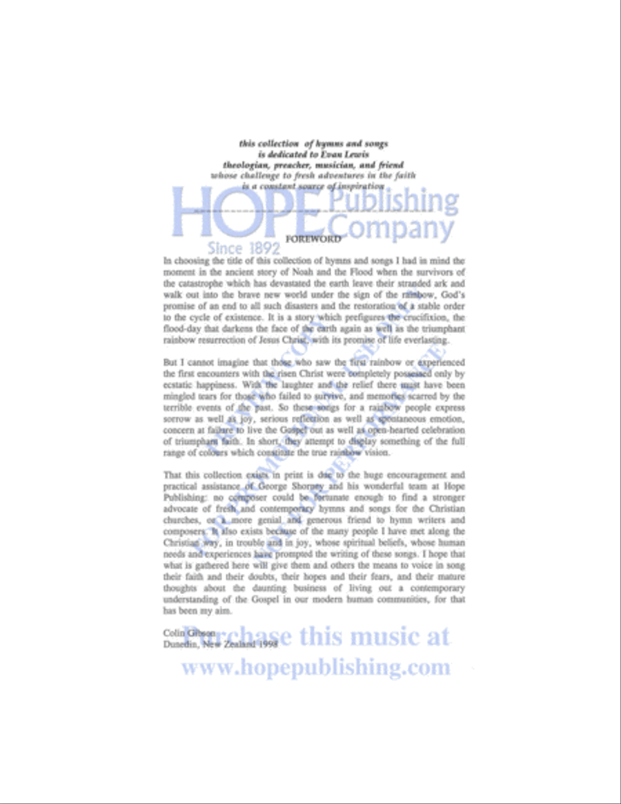 Songs for a Rainbow People Collection / Songbook scores gallery preview page 6