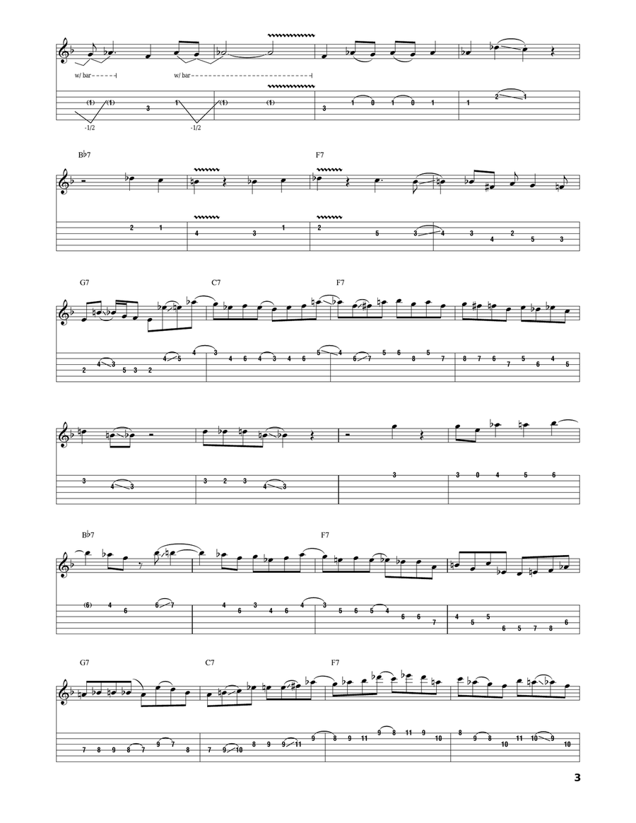 Take The Coltrane Electric Guitar scores gallery preview page 3