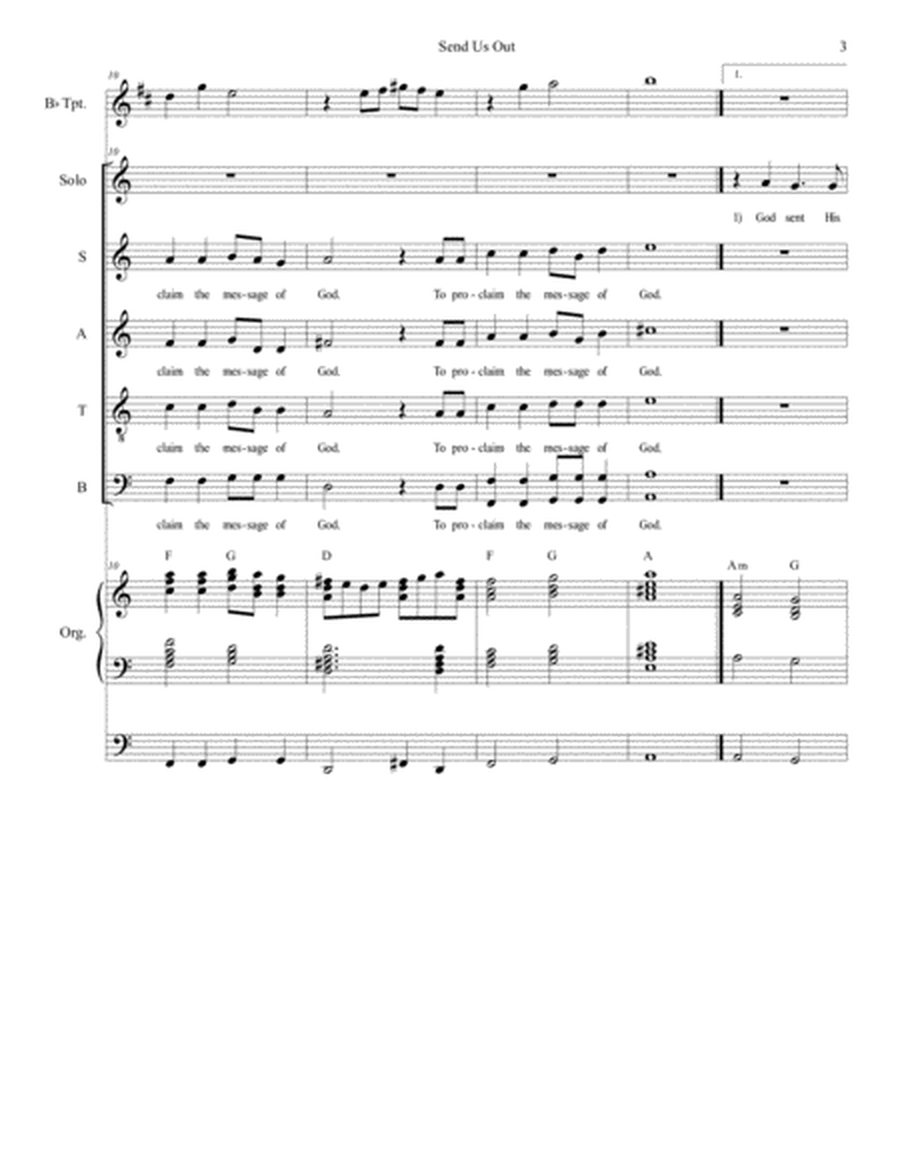 Send Us Out (for SATB) image number null