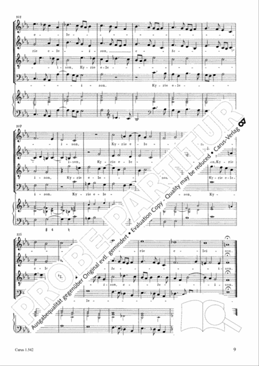 Messa a quattro voci da cappella 4-Part scores gallery preview page 10