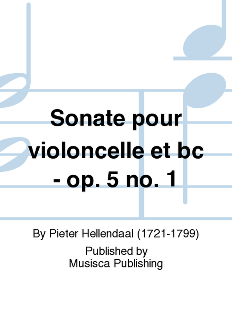 Sonate pour violoncelle et bc - op. 5 no. 1